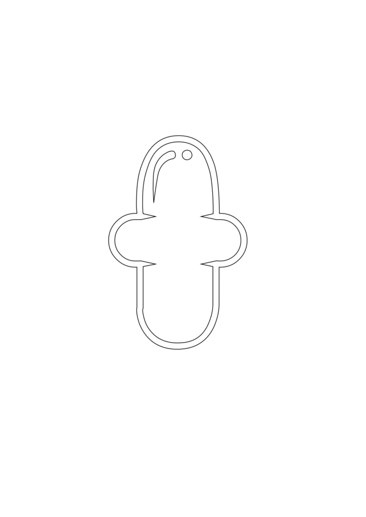Blobby Chug Bubble Letter t