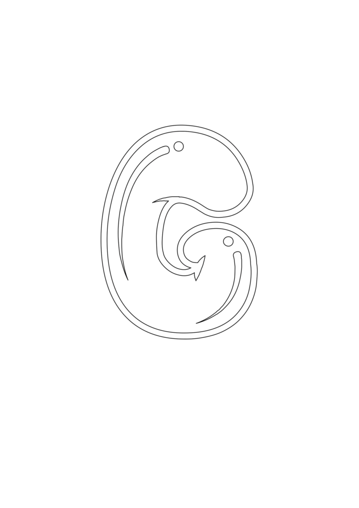 Blobby Chug Uppercase Bubble Letter G