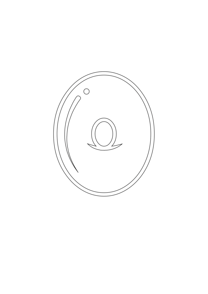 Blobby Chug Uppercase Bubble Letter O