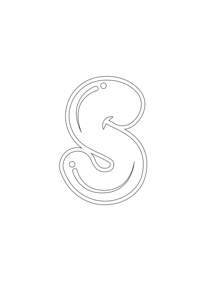 Blobby Chug Uppercase Bubble Letter S