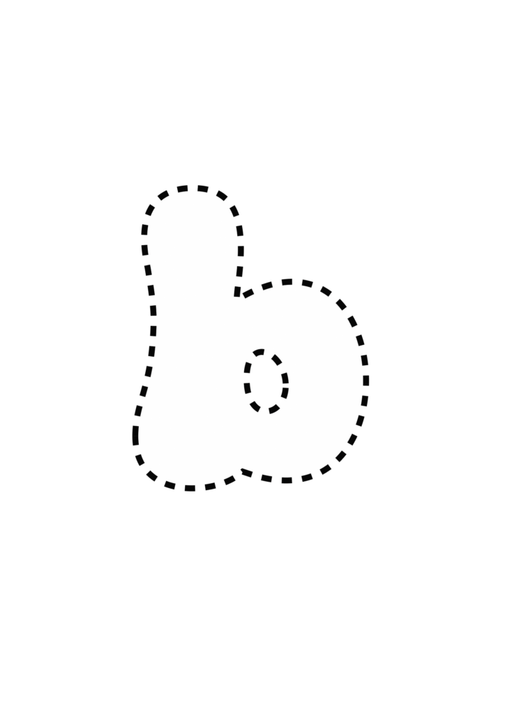 Funky Smiley Bubble Letter b