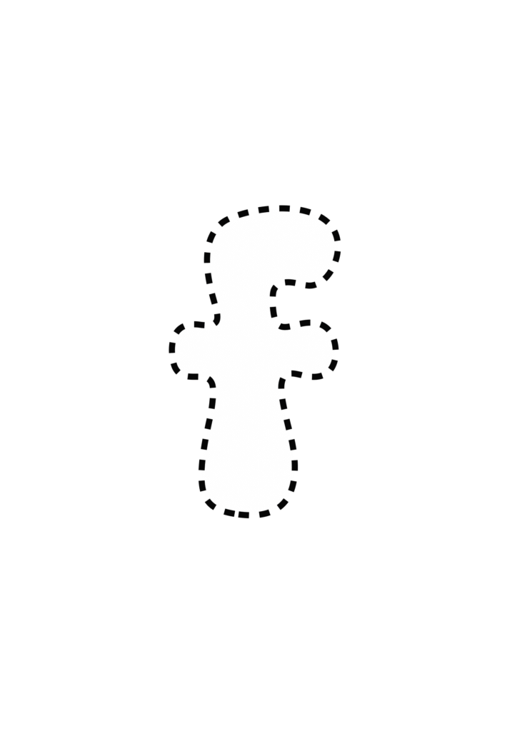 Funky Smiley Bubble Letter f