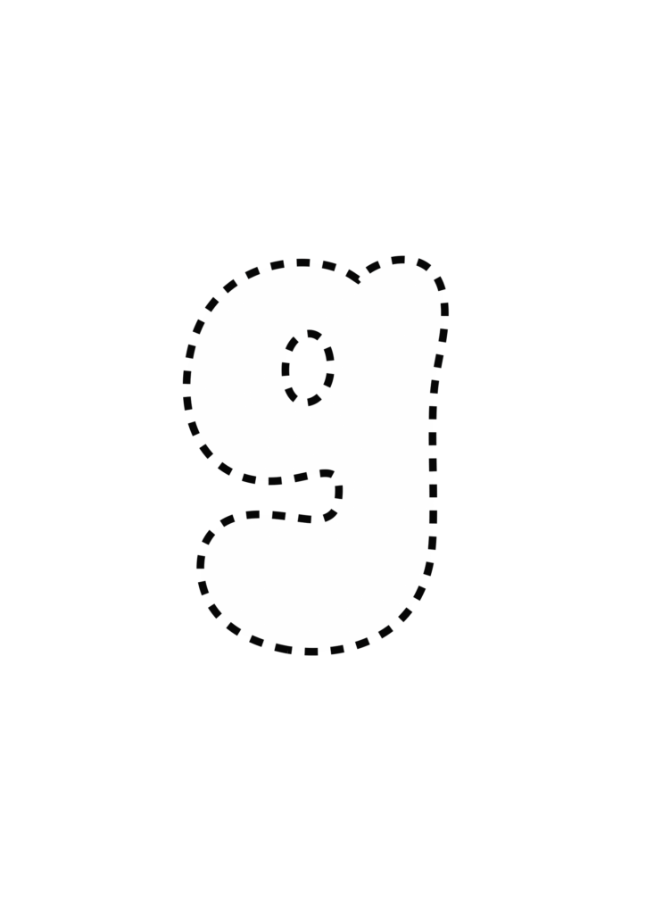 Funky Smiley Bubble Letter g