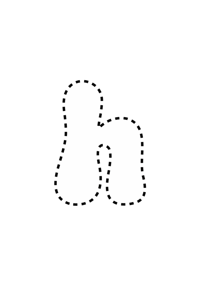 Funky Smiley Bubble Letter h