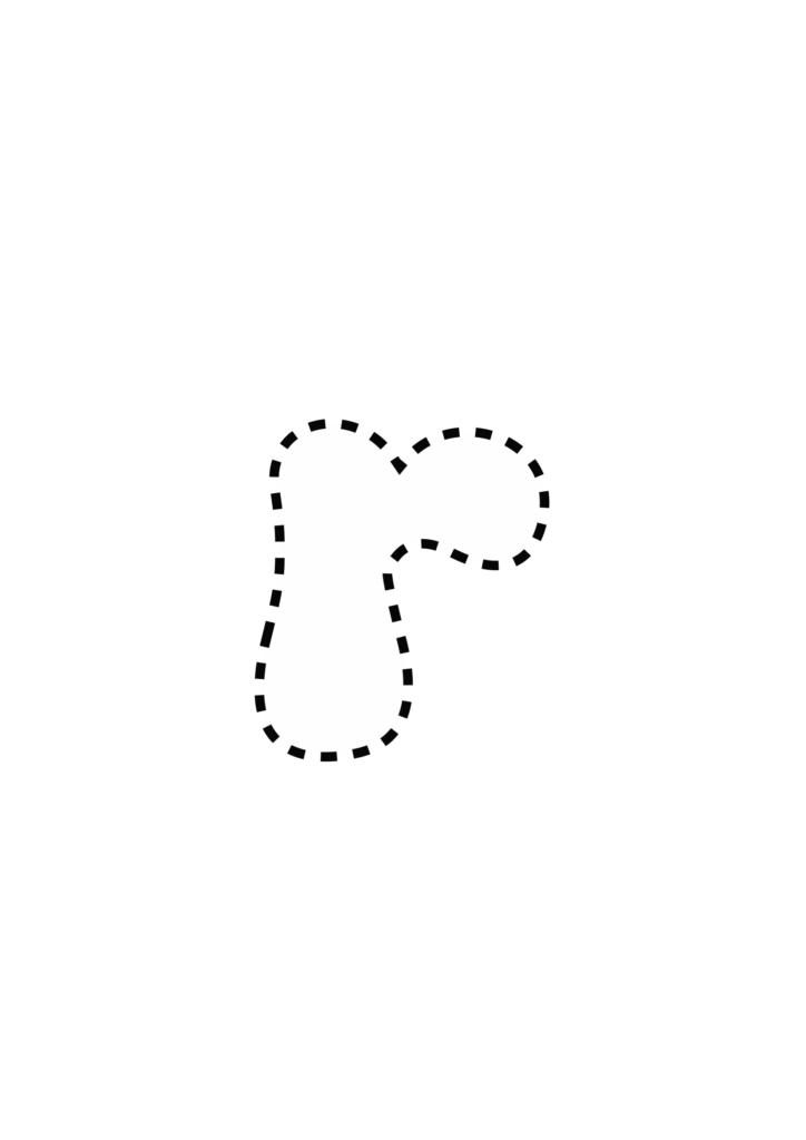 Funky Smiley Bubble Letter r