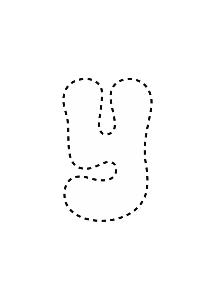 Funky Smiley Bubble Letter y
