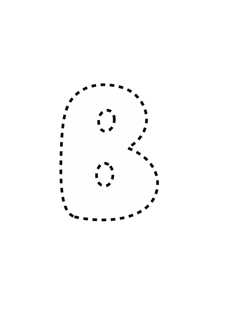 Funky Smiley Uppercase Bubble Letter B