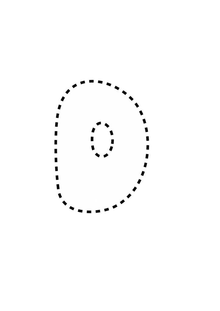 Funky Smiley Uppercase Bubble Letter d