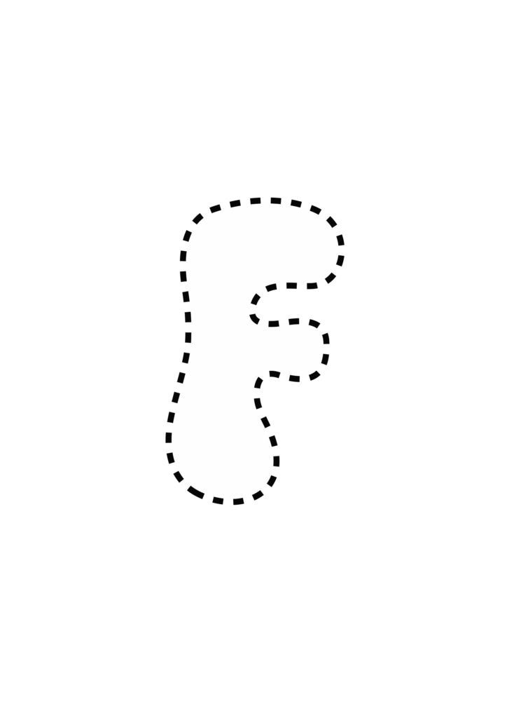 Funky Smiley Uppercase Bubble Letter F