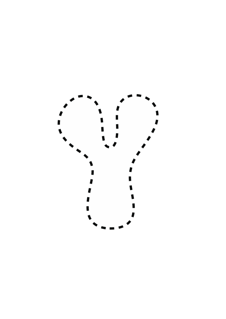 Funky Smiley Uppercase Bubble Letter Y