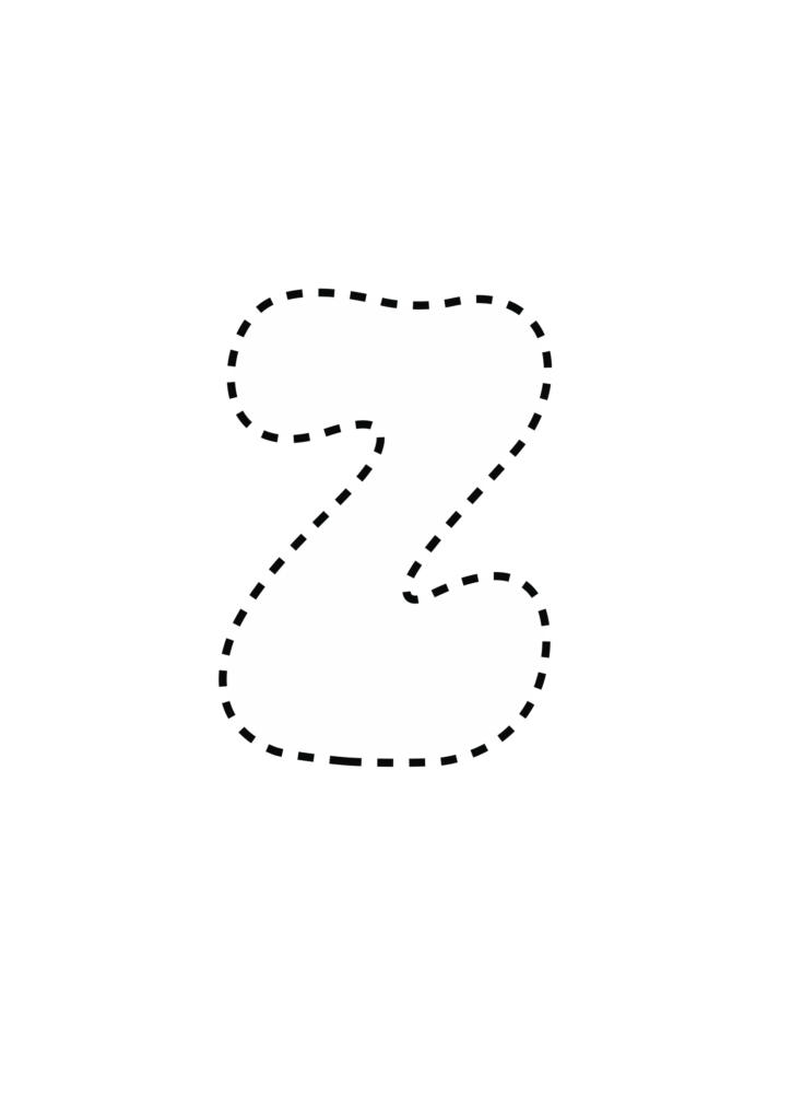 Funky Smiley Uppercase Bubble Letter Z
