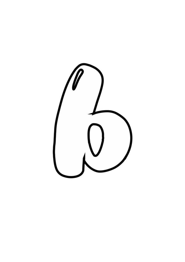 Magic Bubble Letter b