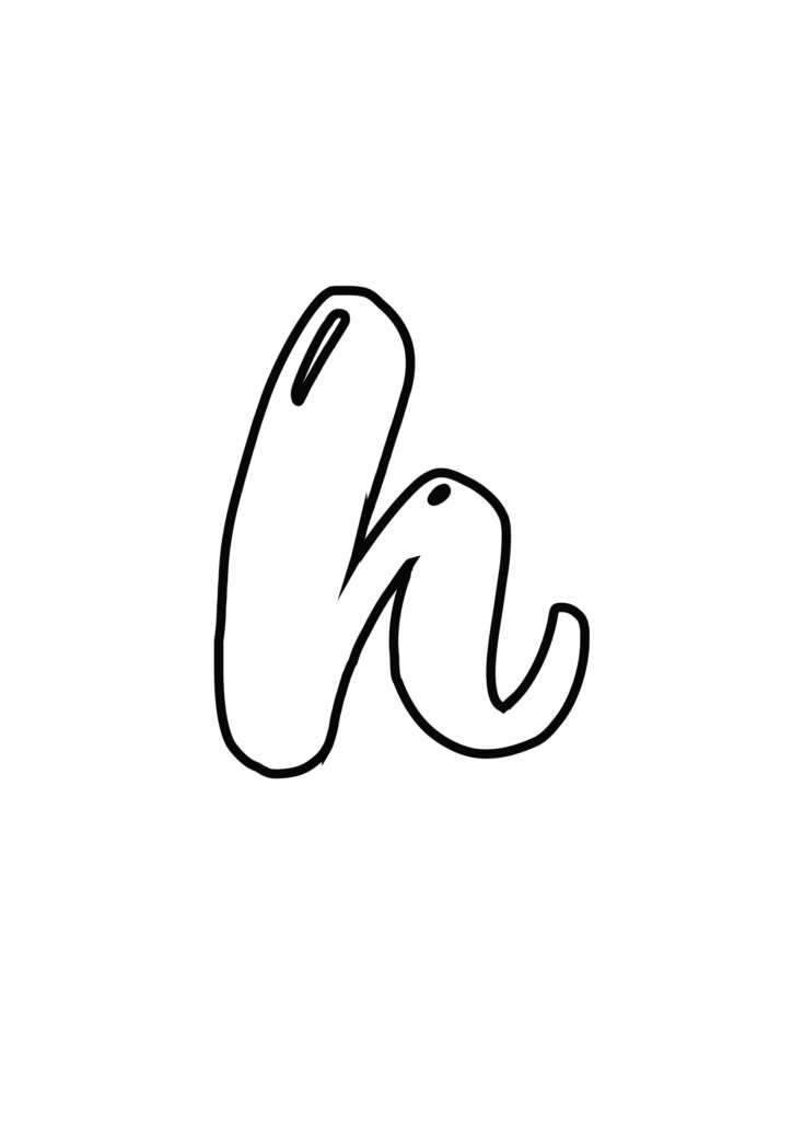 Magic Bubble Letter h