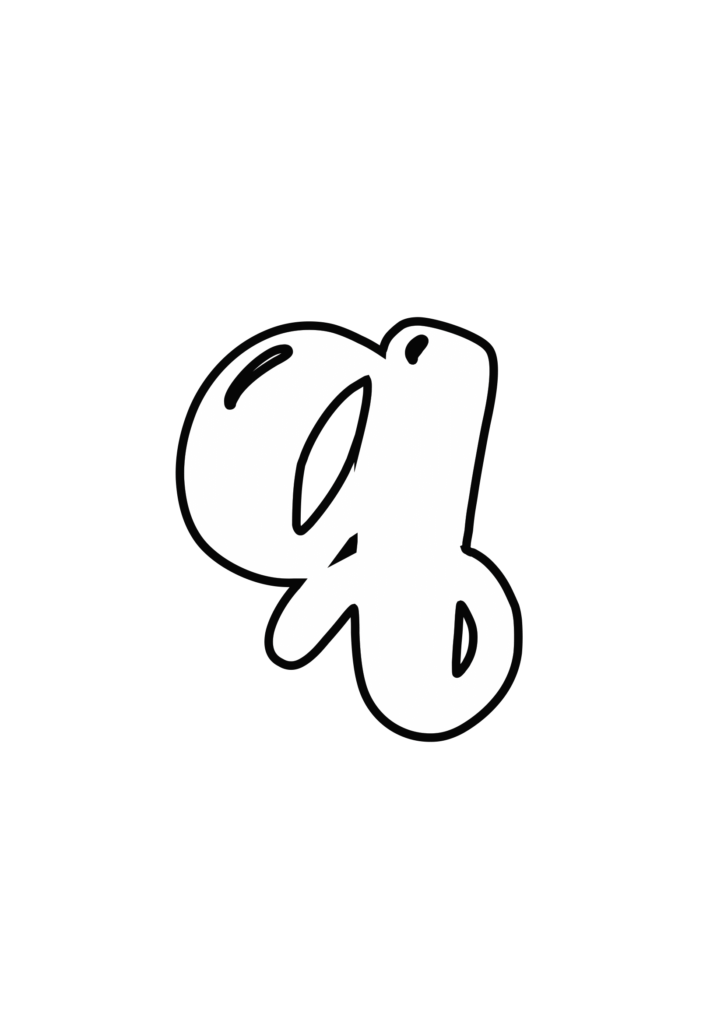 Magic Bubble Letter q