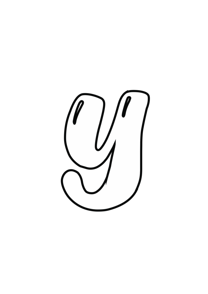 Magic Bubble Letter y