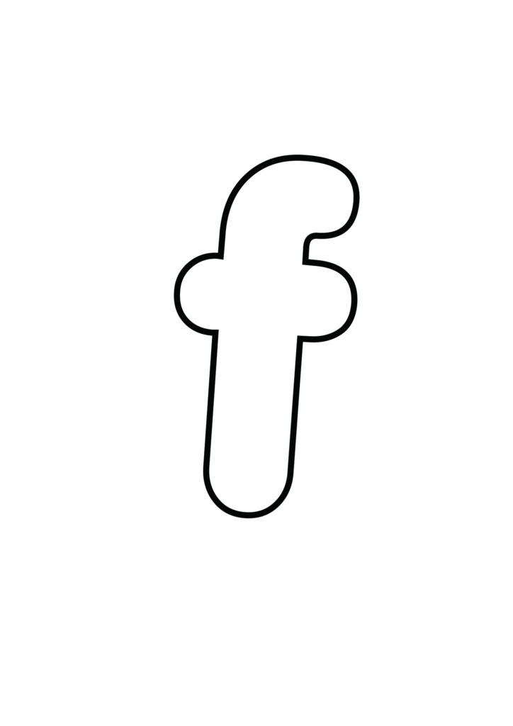 Porky's font Bubble letter f