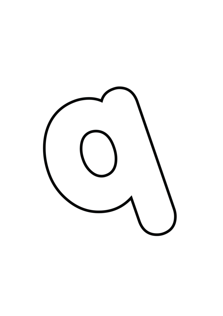 Porky's font Bubble letter q