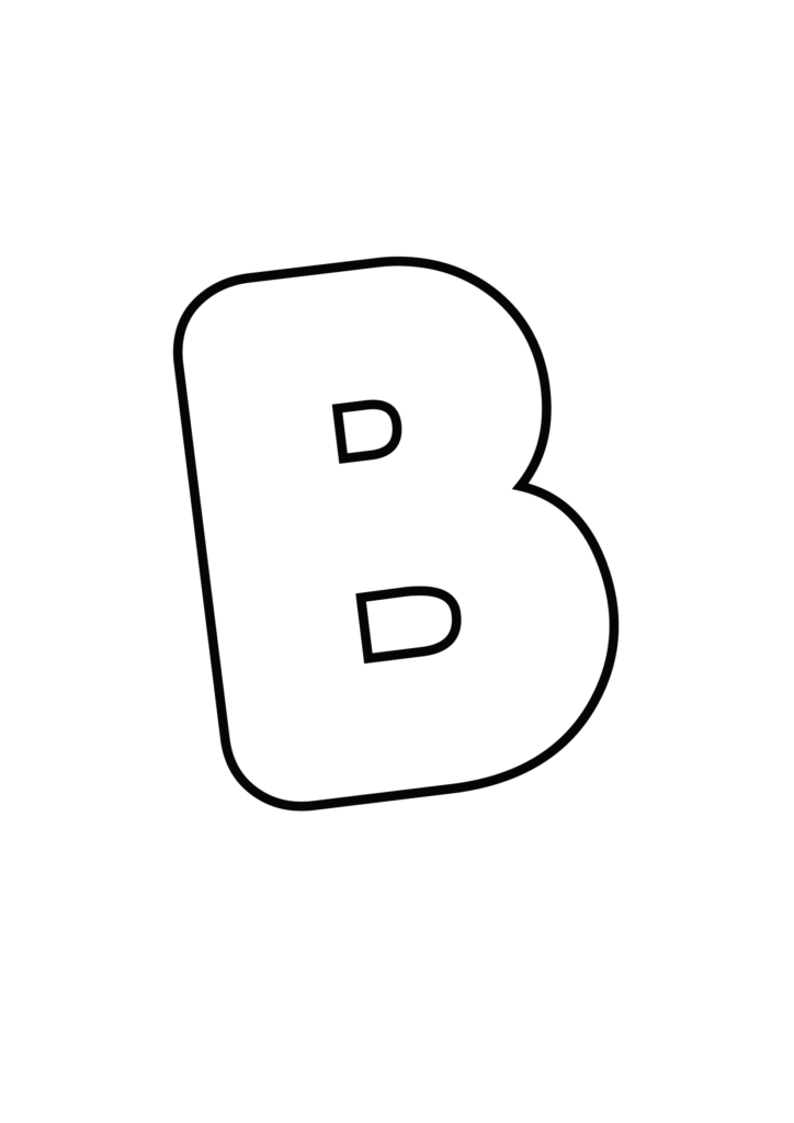 Porky's font Uppercase Bubble letter B