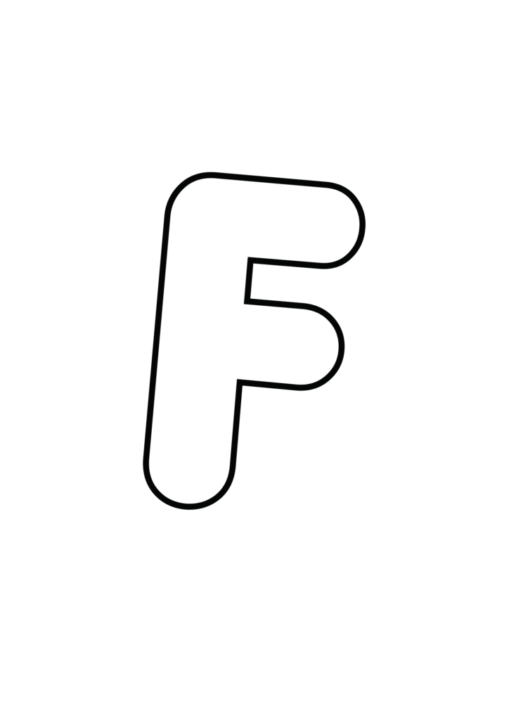 Porky's font Uppercase Bubble letter F