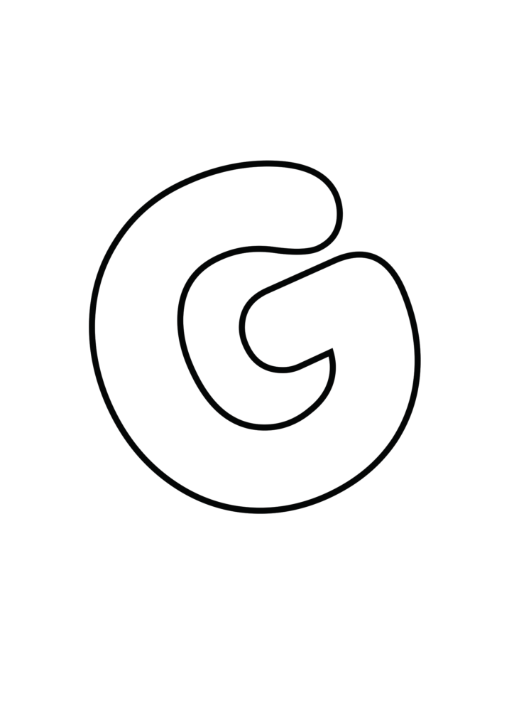 Porky's font Uppercase Bubble letter G