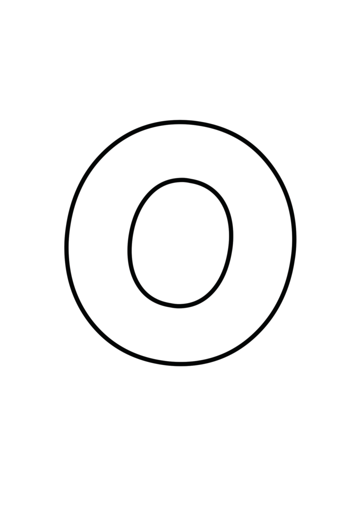 Porky's font Uppercase Bubble letter O