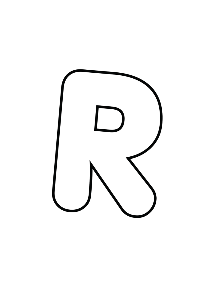 Porky's font Uppercase Bubble letter R