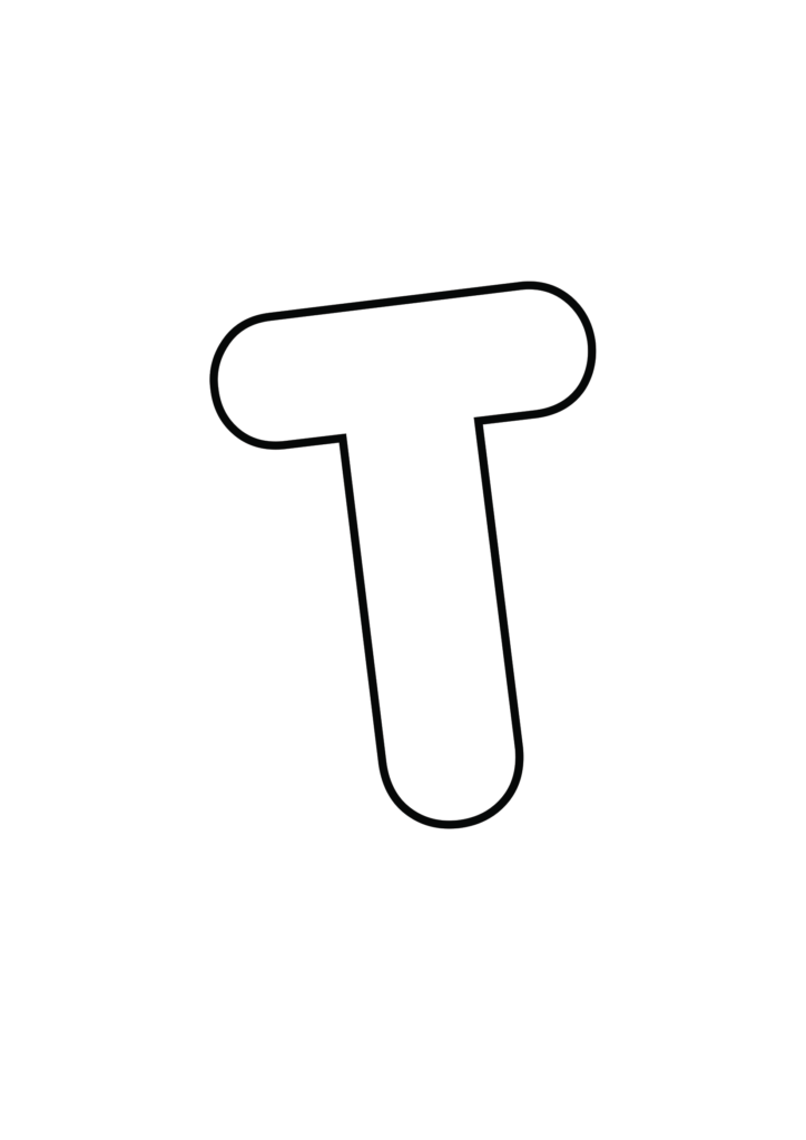 Porky's font Uppercase Bubble letter T
