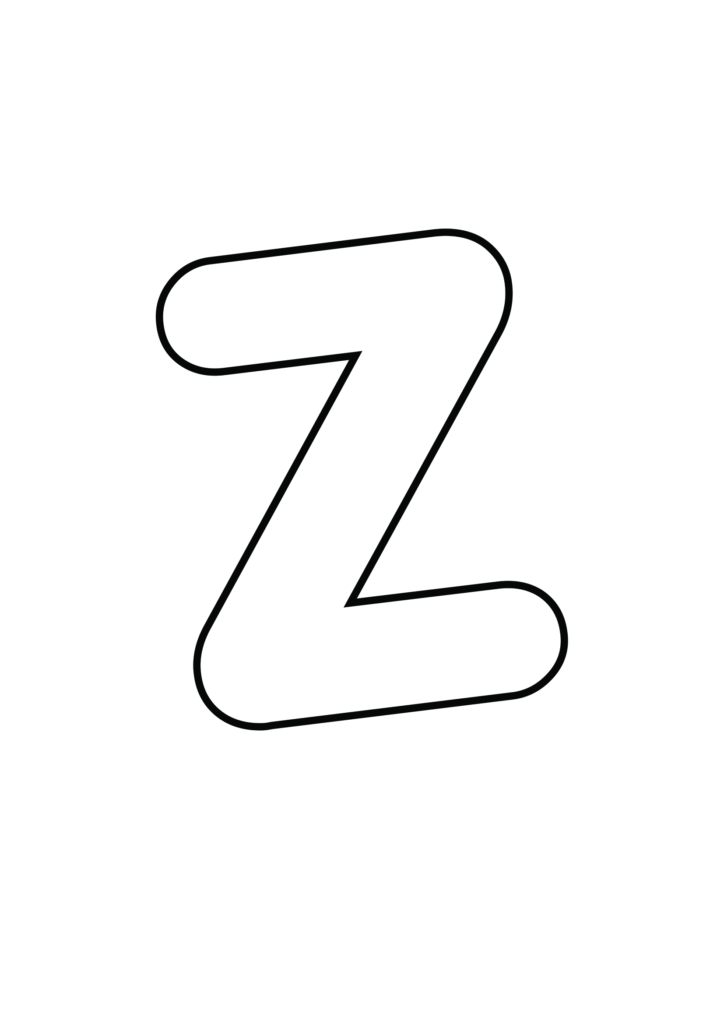 Porky's font Uppercase Bubble letter Z
