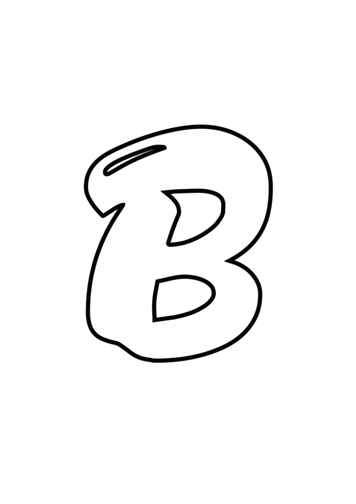 Uppercase Magic Bubble Letter B