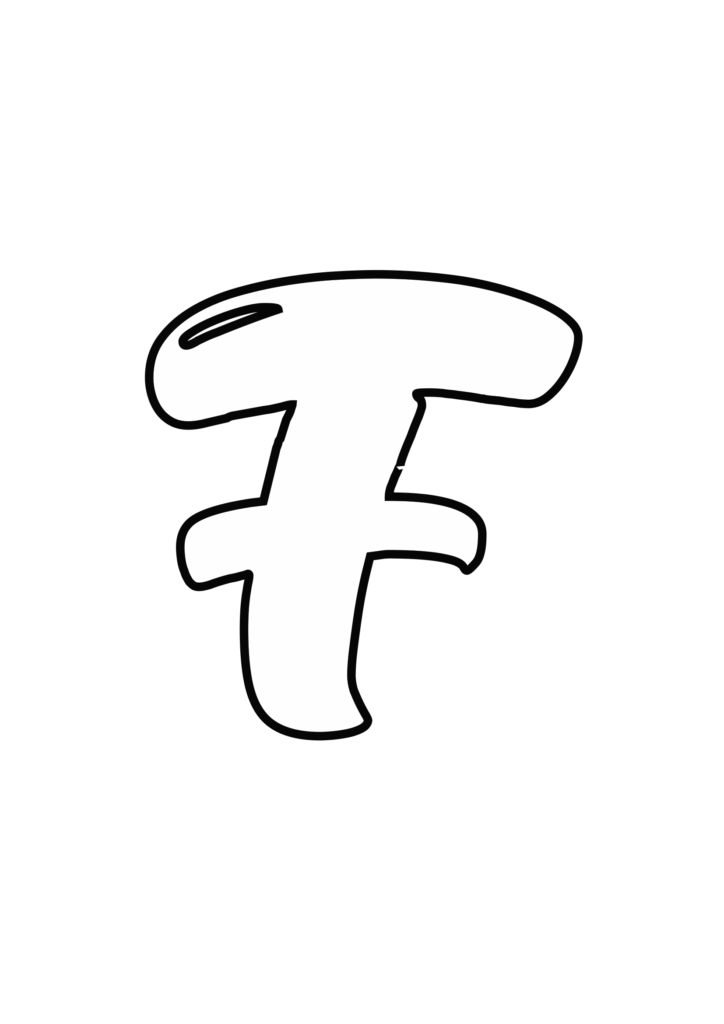 Uppercase Magic Bubble Letter F