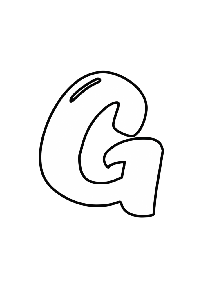 Uppercase Magic Bubble Letter G