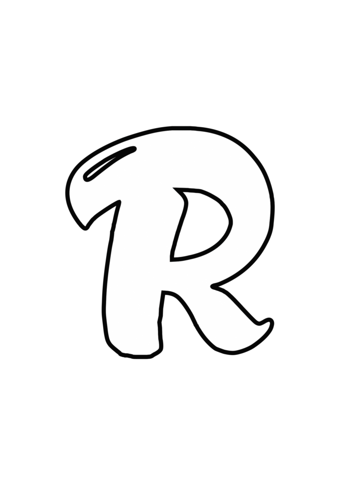 Uppercase Magic Bubble Letter R