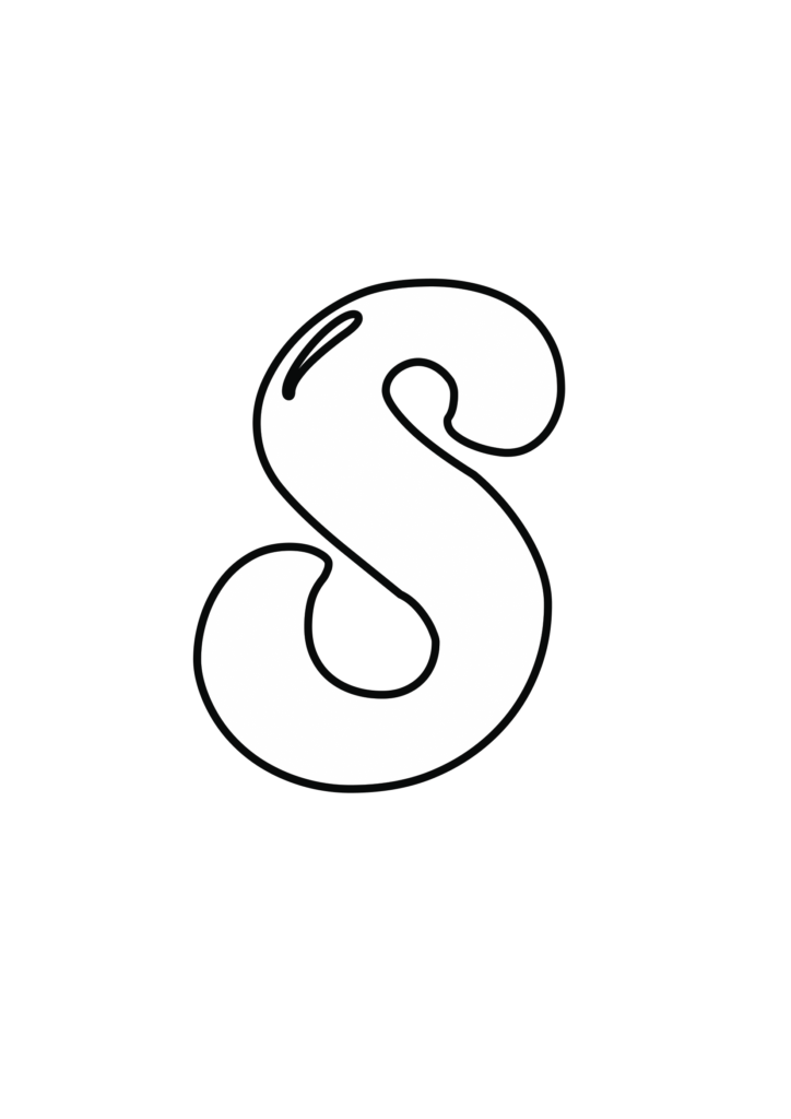 Uppercase Magic Bubble Letter S