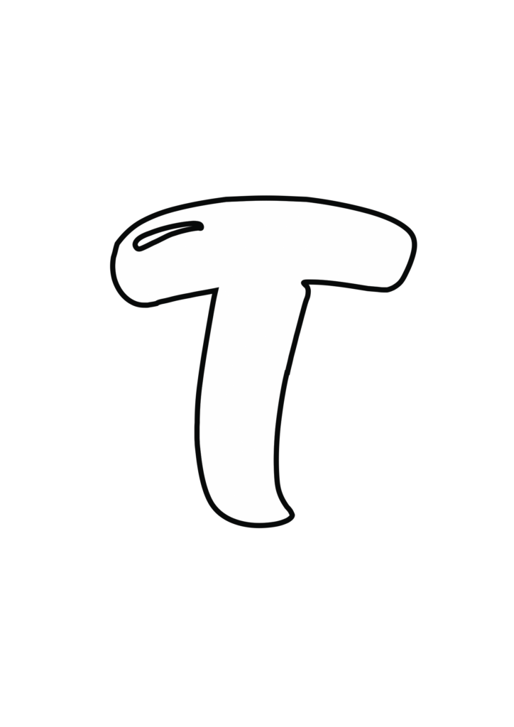 Uppercase Magic Bubble Letter T