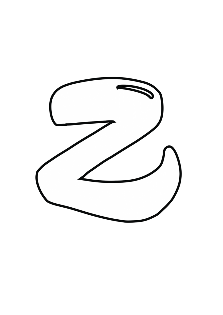 Uppercase Magic Bubble Letter Z